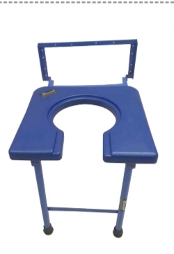 WALL MOUNTING FOLDING COMMODE STOOL PLASTIC TOP